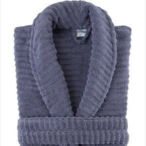 Robe - Melange Home 100% Turkish Zero Twist Rib bathrobe